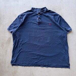 Polo Ralph Lauren Polo Shirt Mens 4XLT Navy Blue Good Pique Short Sleeve Logo